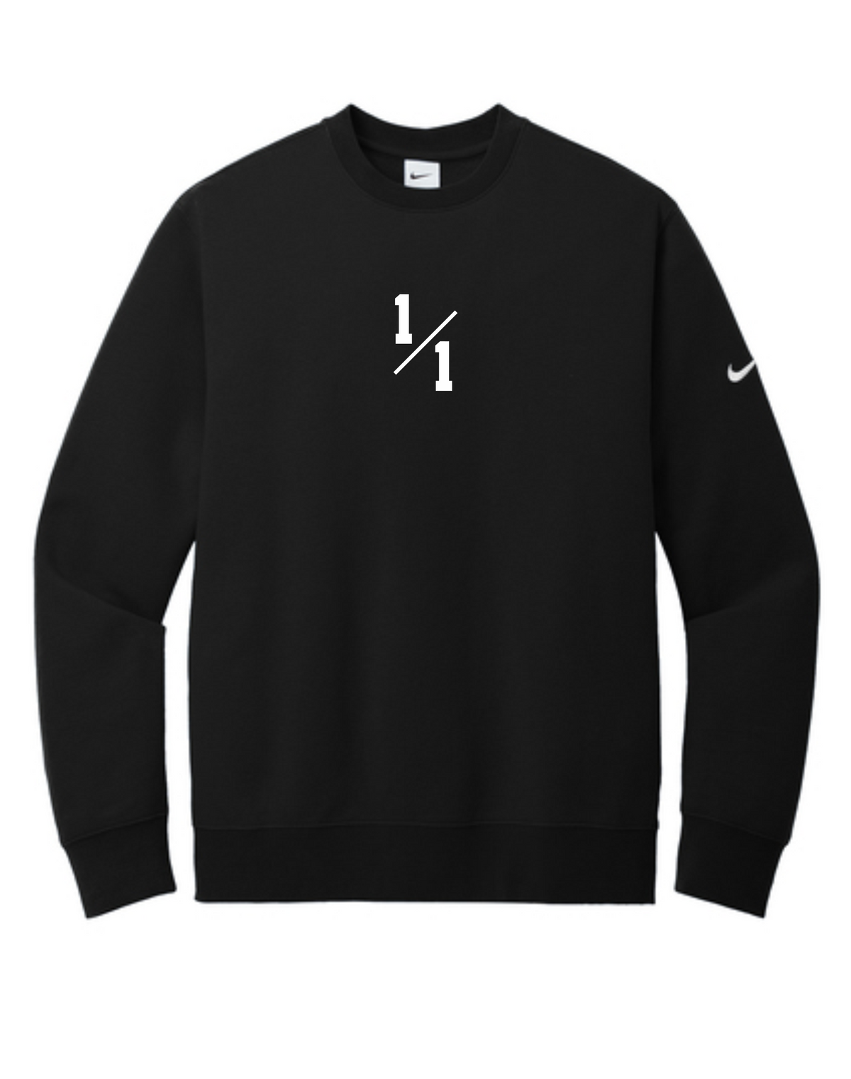 1/1 NIKE CLUB FLEECE SLEEVE SWOOSH CREW