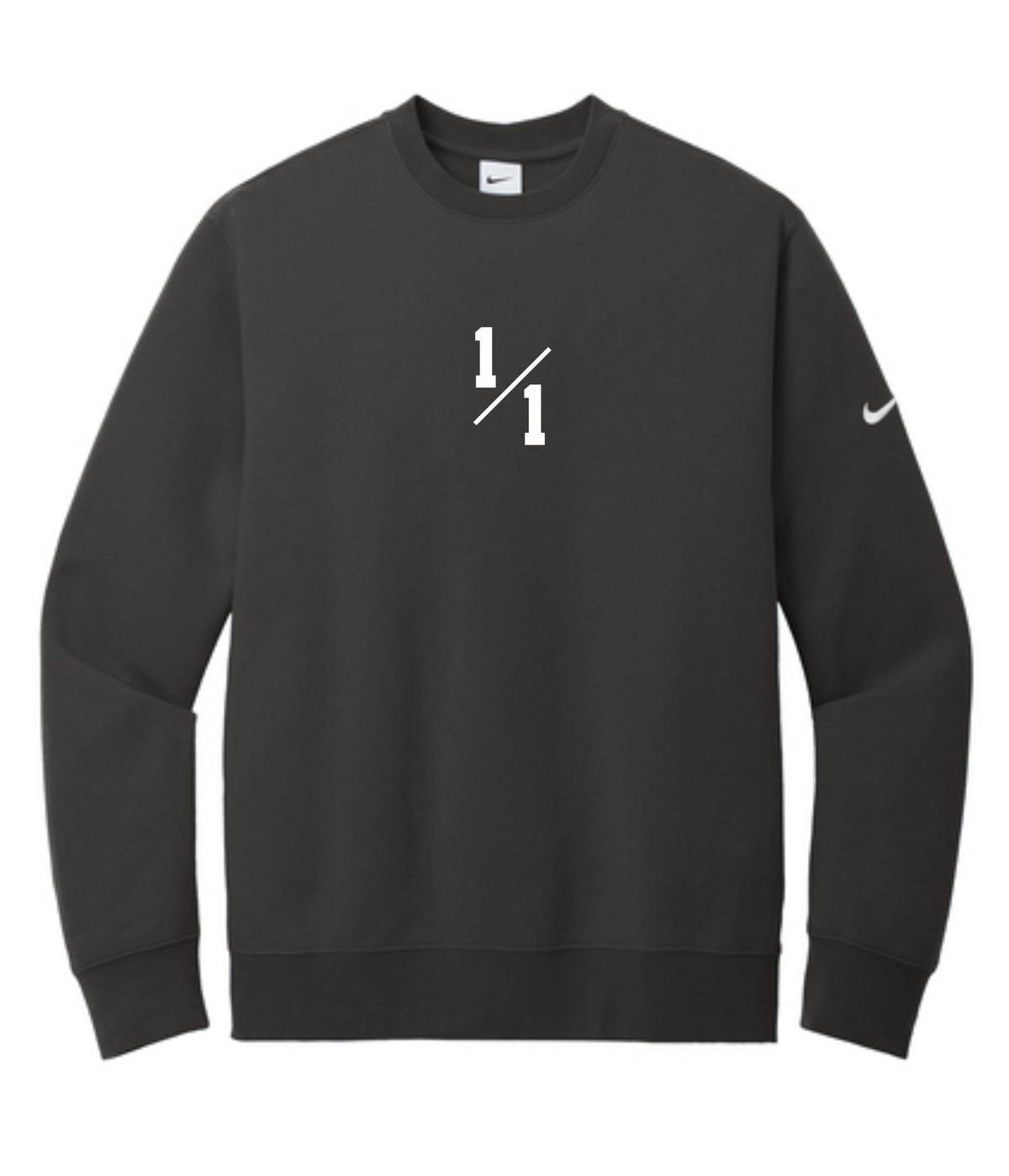 1/1 NIKE CLUB FLEECE SLEEVE SWOOSH CREW