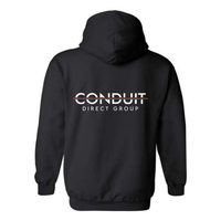CDG FRONT/BACK - HOODED SWEATSHIRT - DISTRICT