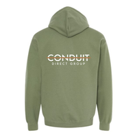 CDG FRONT/BACK - HOODED SWEATSHIRT  - GILDAN