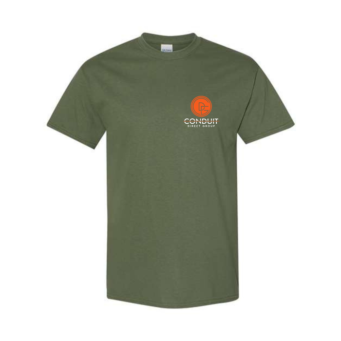 CDG FRONT/BACK - TEE SHIRT  - GILDAN