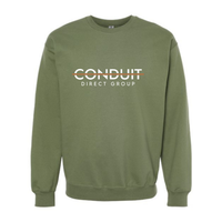 CDG SIGNATURE - CREW SWEATSHIRT  - GILDAN
