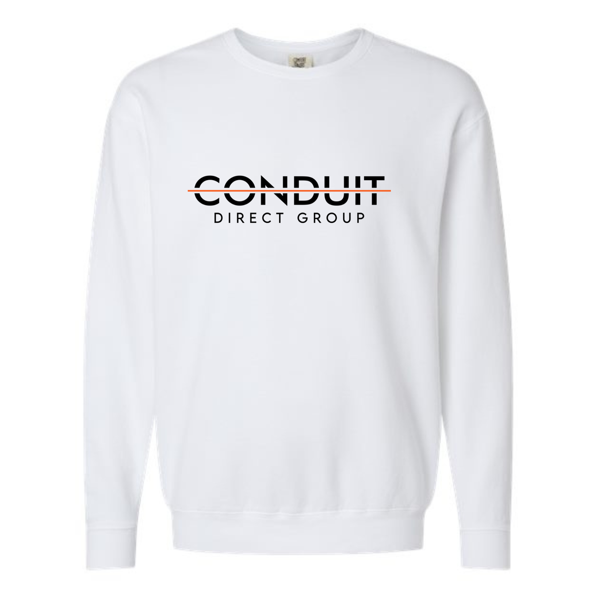 CDG SIGNATURE - CREW SWEATSHIRT - DISTRICT