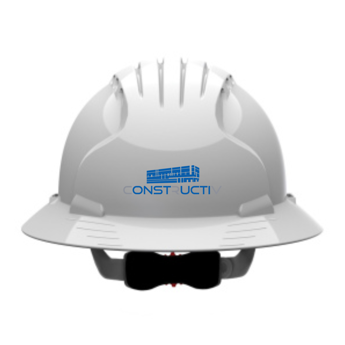 CRV-Full Brim Ratchet Suspension Vented Hard Hat