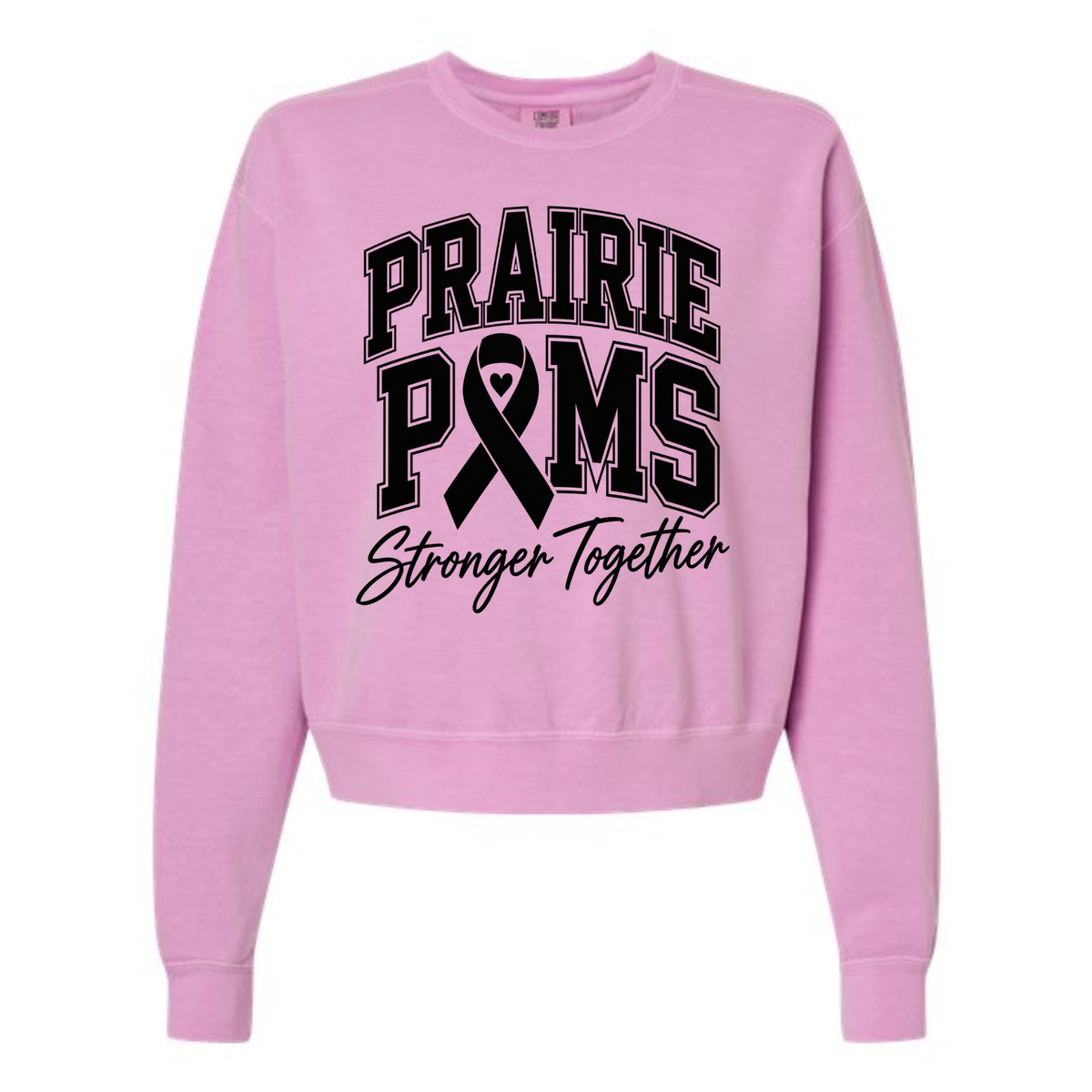 PRAIRIE POMS AWARNESS MID CREW - C.COLORS