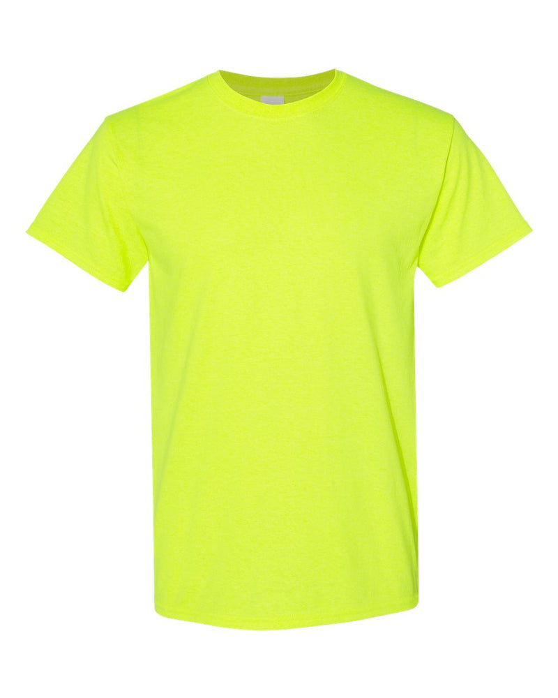 #IS5000 Safety Green Cotton Tee - Gildan