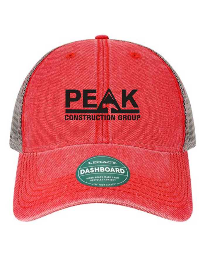 PEAK LEGACY RED TRUCKER HAT