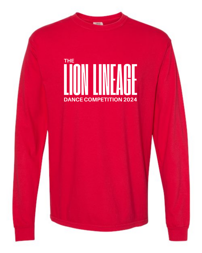 LION LINEAGE BLOCK - RED - COMFORT COLORS