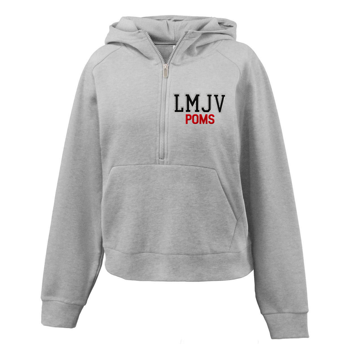 LMJVP - RHINESTONE HALF ZIP - WAIST LENGTH