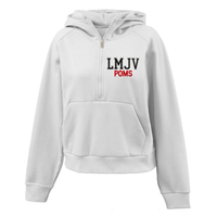 LMJVP - RHINESTONE HALF ZIP - WAIST LENGTH